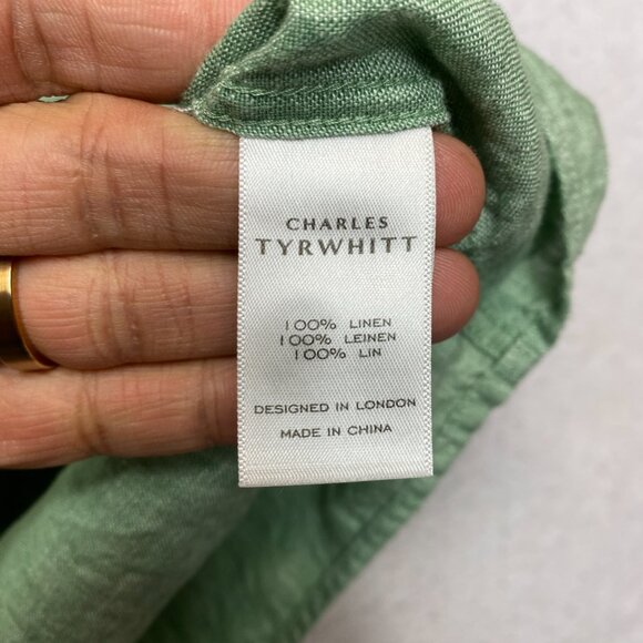 Charles Tyrwhitt Green Men's Shirt - Picture 8 of 11